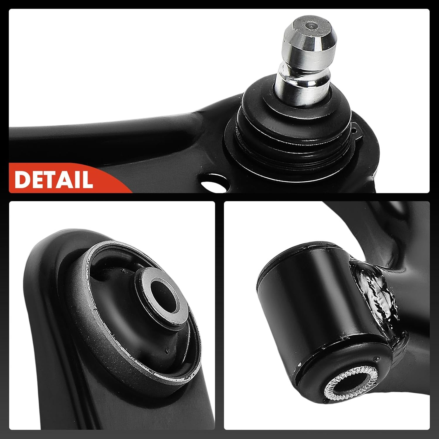 A-Premium 2 x Front Lower Control Arms, with Ball Joint & Bushing, Compatible with Kia Rio 2012-2017