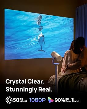 XGIMI MoGo 4 2025 NEW Portable Projector & M.LanPanda Portable Canvas Bag Beige