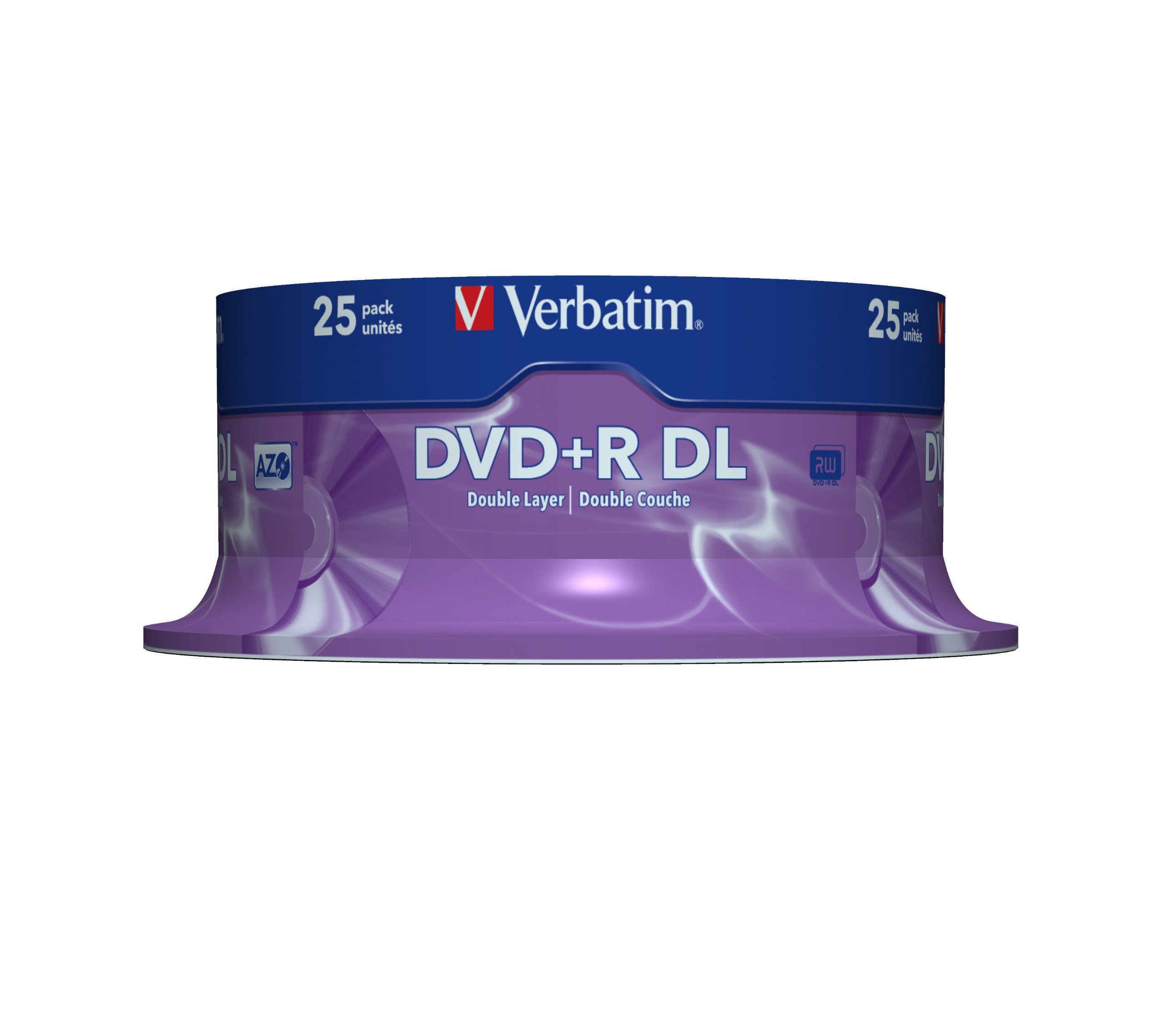 Verbatim DVD+R Double Layer 8x Matt Silver 25pk Spindle 8.5GB DVD+R DL