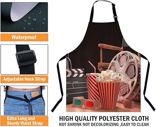 Miniatura 3 de Delantal para Mujeres Hombres 004, Tema de película retro