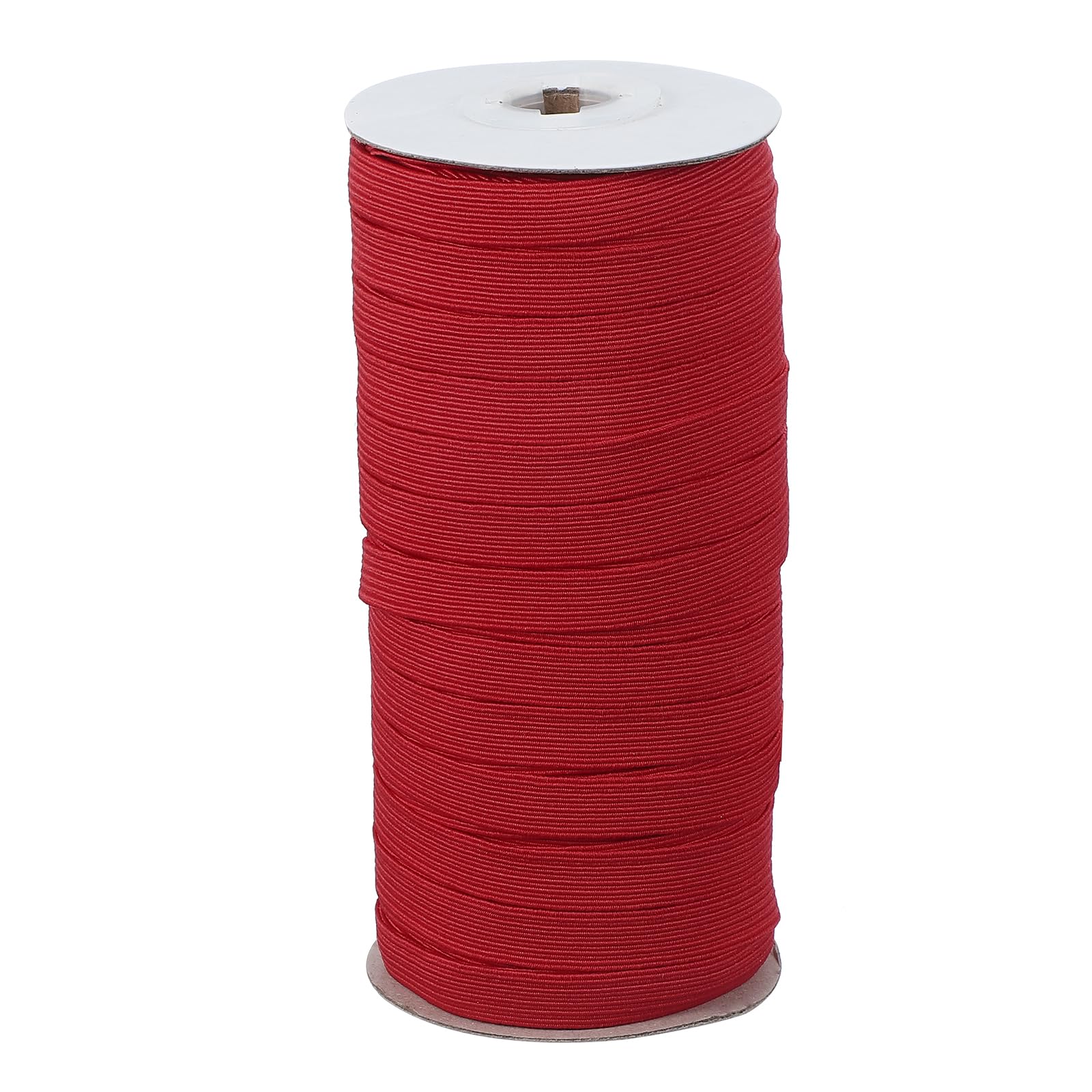 PATIKIL Elastic Bands 10mm x 45 Meters, Polyester Flat Elastic Cord Stretch Strap for Sewing Crafting DIY Wine Red