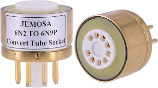 JEMOSA Convert Tube Socket 6N2 6N6 6DJ8 6922 ECC88 TO 6N9P 6N8P 6SN7 Vacuum Tube DIY Audio Vintage Amplifier Convert Socket Adapter 1PC