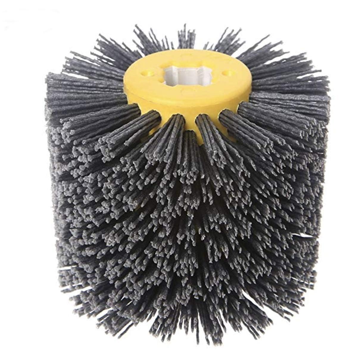 [BRSWGHD7BEIAI232] SIGNI New Abrasive Wire Drawing Wheel Drum Burnishing Polishing Brush for Wooden Furniture Floor Polishing 120X100mm 180 Grit 1pack