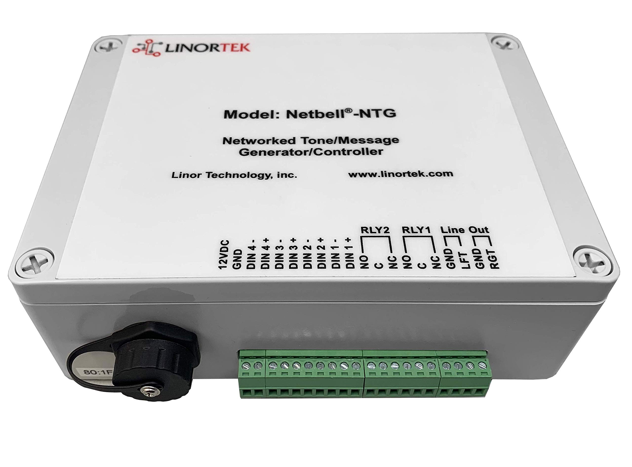 Netbell-NTG-H2 Loud Multi-Function Horn Speaker System w/Network PA System Controller Tone Generator for Factories Warehouses Break Time Alerts, Live Announcements, Emergency Notifications