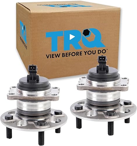 Miniatura 244 de TRQ Par de conjunto de cubo de cojinete de rueda delantera izquierda derecha, 2 piezas compatible con Lexus GX460 2003-2009 GX470 2003-2023 Toyota