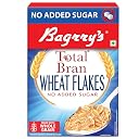 Bagrry's Total Bran Wheat Flakes - No Added Sugar 500gm Box | Premium Sharbati Wheat | High Fibre | Helps Manage Weight | Whole Grain Flakes gallery image