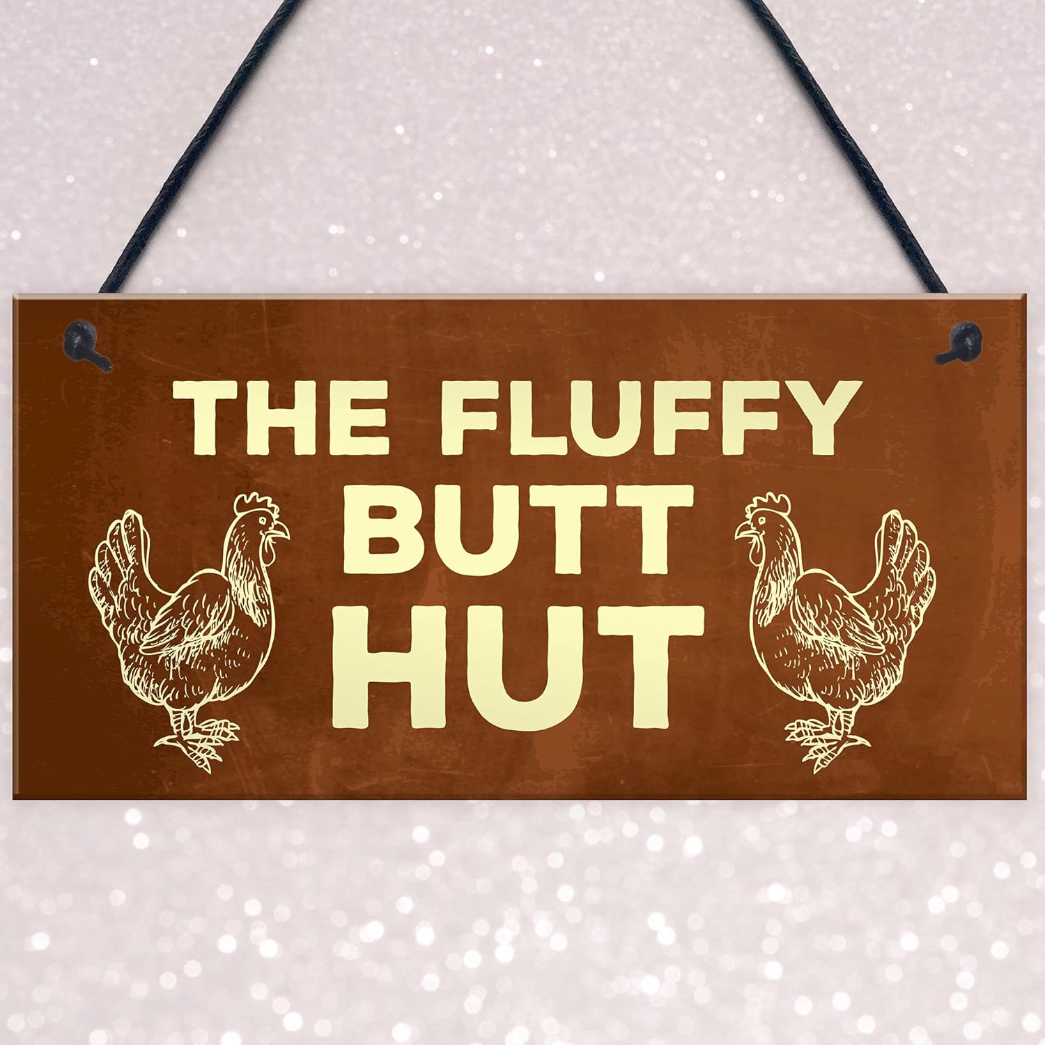 RED OCEAN Funny Chicken Coop Novelty Hanging Plaques Animal Pet Gift Garden Signs Gifts