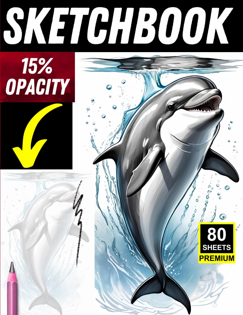 Animal Drawing Tracing Sketchbook: 80 Light-Opacity Pages for Wildlife & Animal Drawing Practice