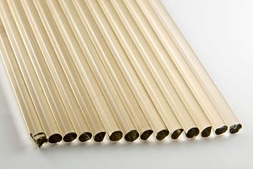 Devardi Glass Boro Rods, 1 lb, COE 33, Transparent Silver Champagne Borosilicate Solid Rods