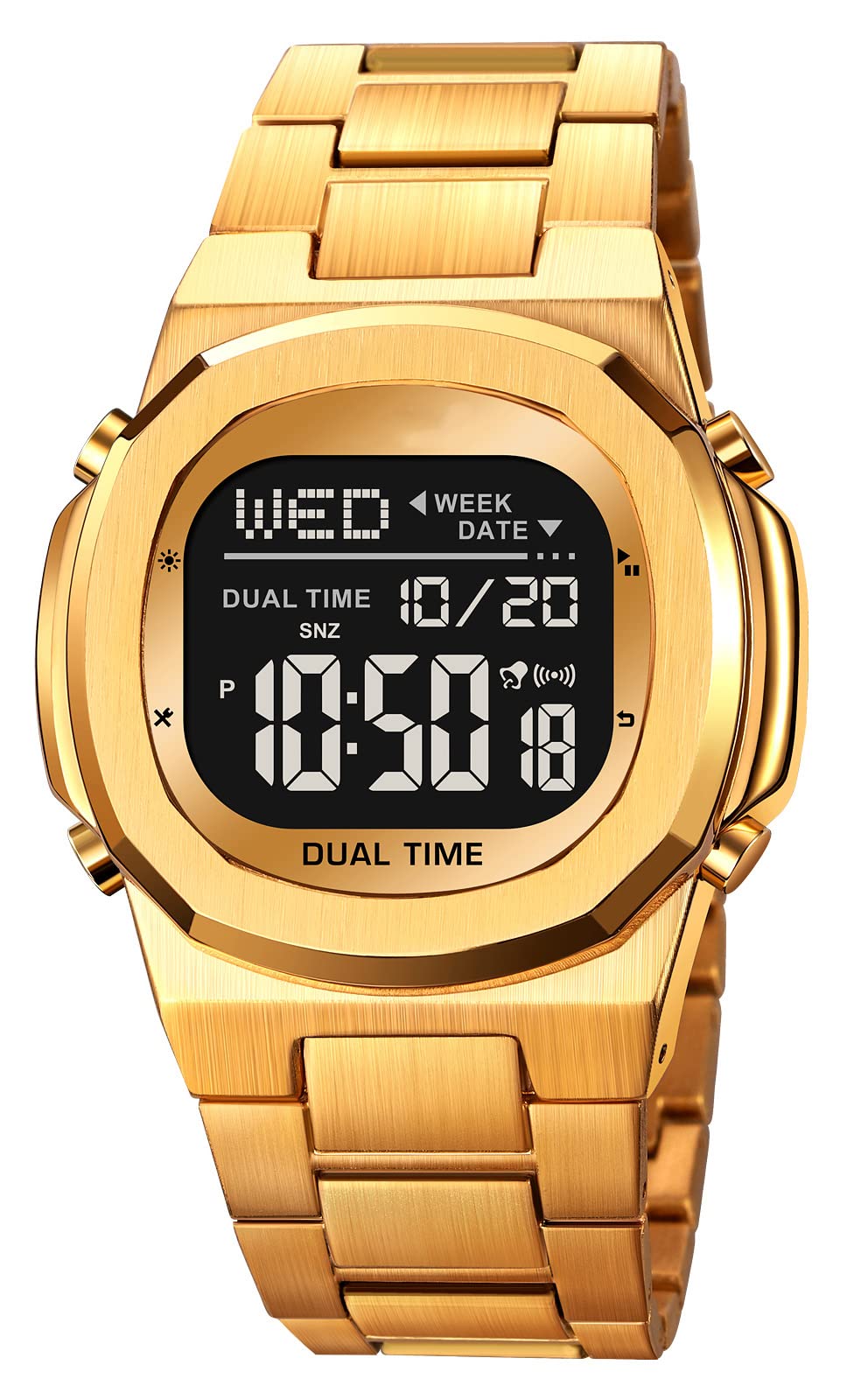 Reginald Men's Multifunctional Electronic Outdoor Sports Watch, Gold2