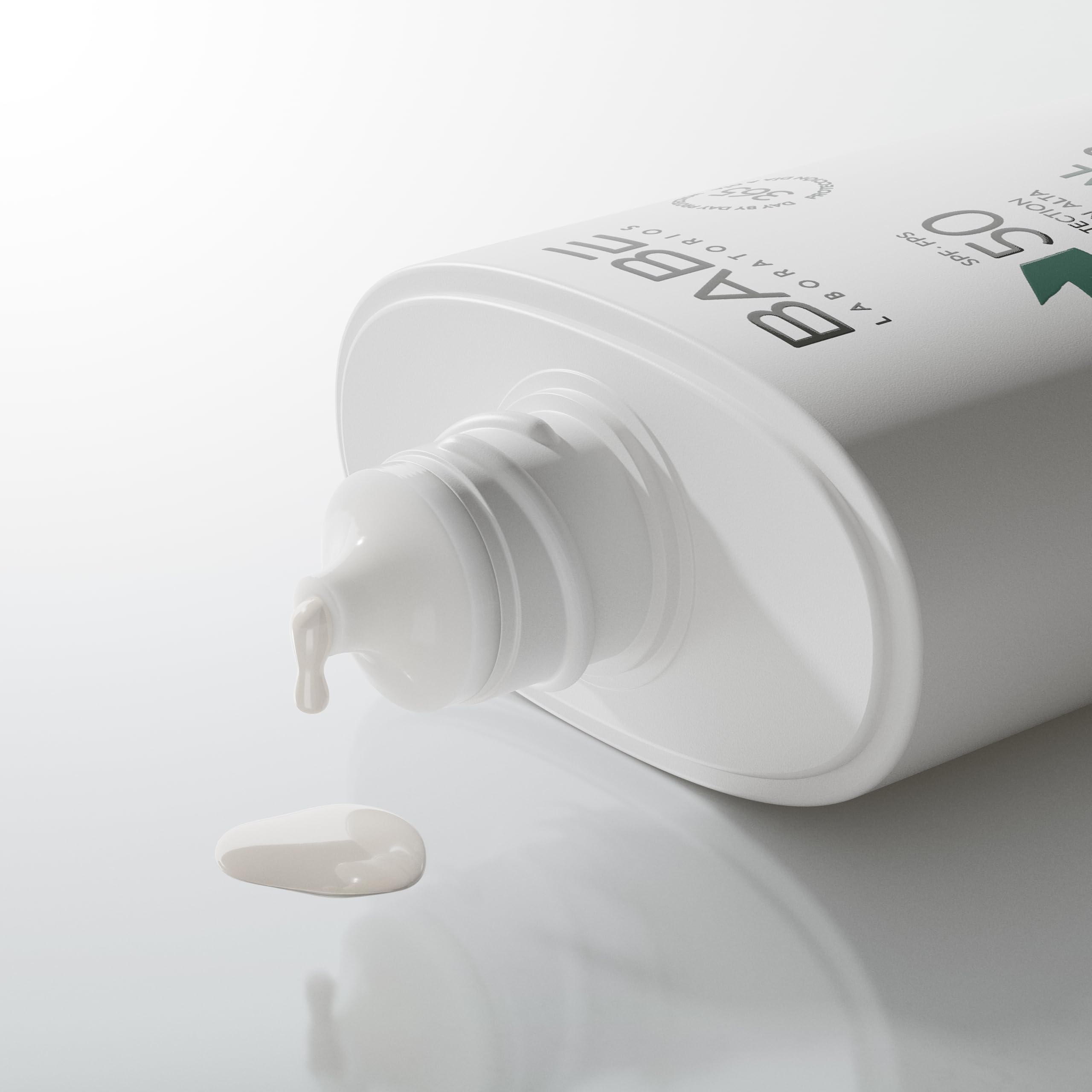 Laboratorios Babé - SUPER FLUID MINERAL SPF 50 | Mineralny filtr przeciwsłoneczny o szerokim spektrum | Idealny dla wrażliwej i atopowej skóry | Zaawansowana ochrona przed UVA i UVB | Lekka tekstura