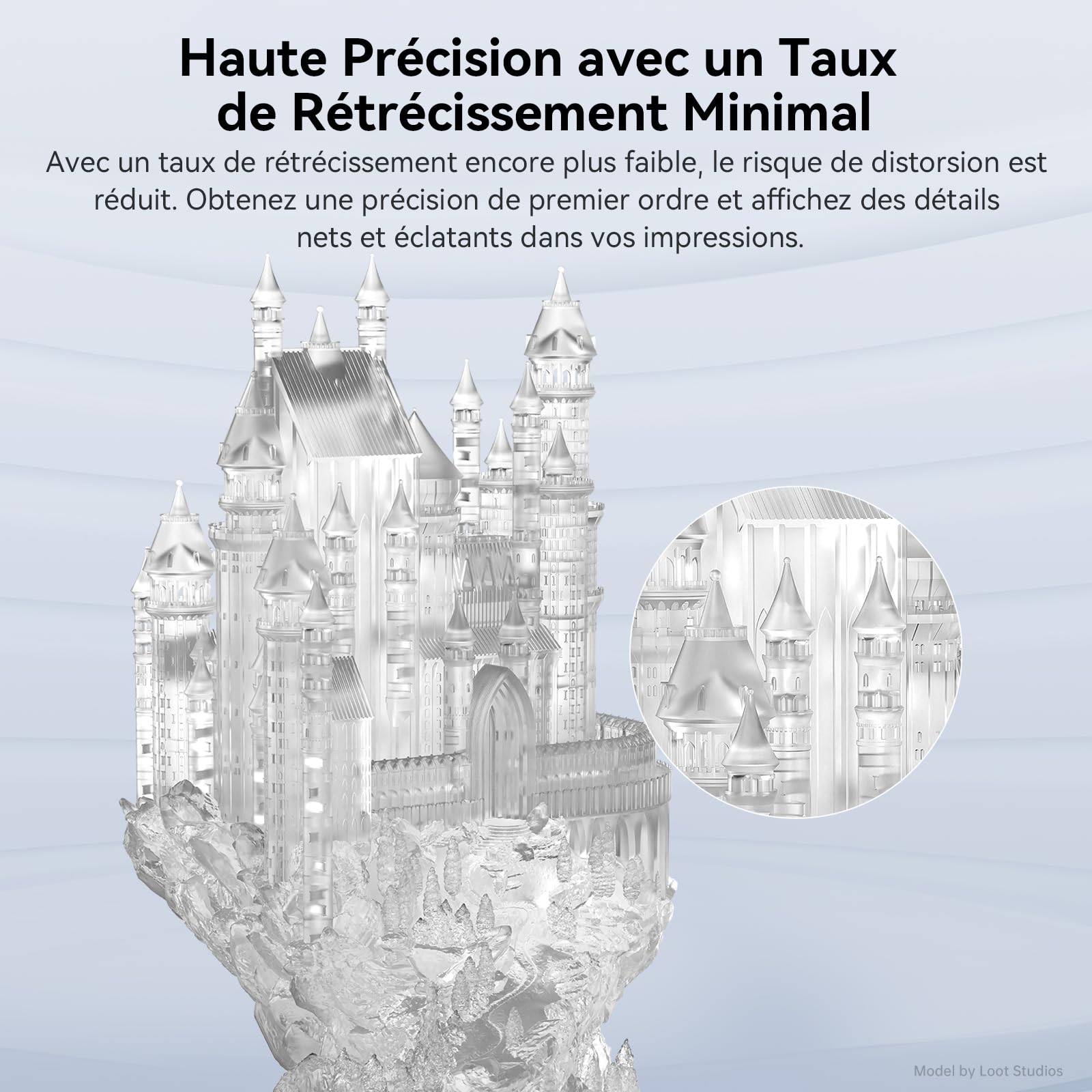 ANYCUBIC Résine Standard V2 Imprimante 3D Resine UV 405nm, Haute Résistance, Haute Ténacité et Faible Odeur, Résine Photopolymère pour l'Impression 3D LCD/DLP/SLA, Transparent 1KG