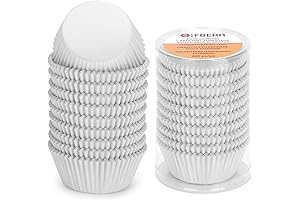 Gifbera White Metallic Foil Cupcake Liners: A Gleaming Touch for Your Cupcakes