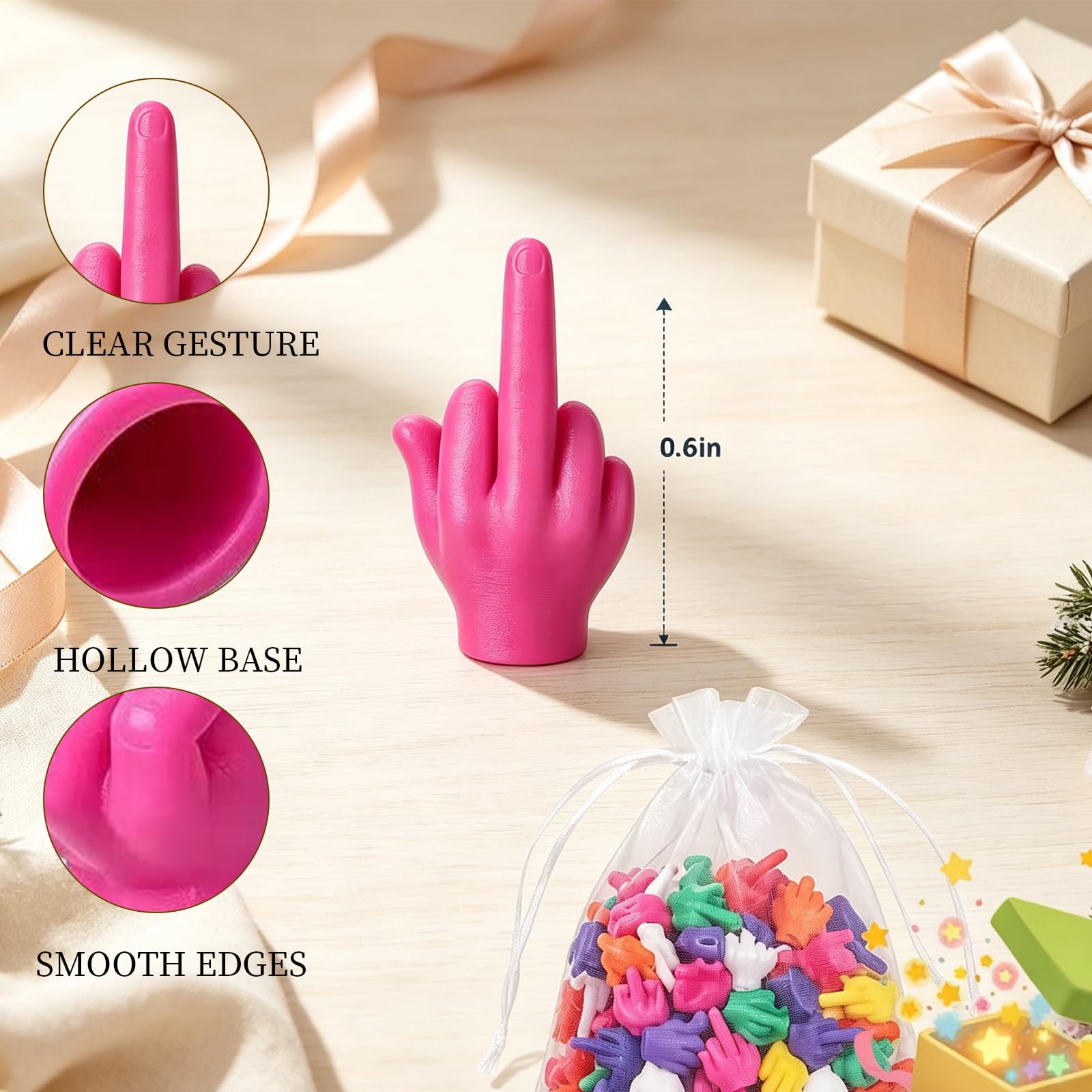 Mini Mittelfinger, Buntes Mini-Mittelfinger-Spielzeug