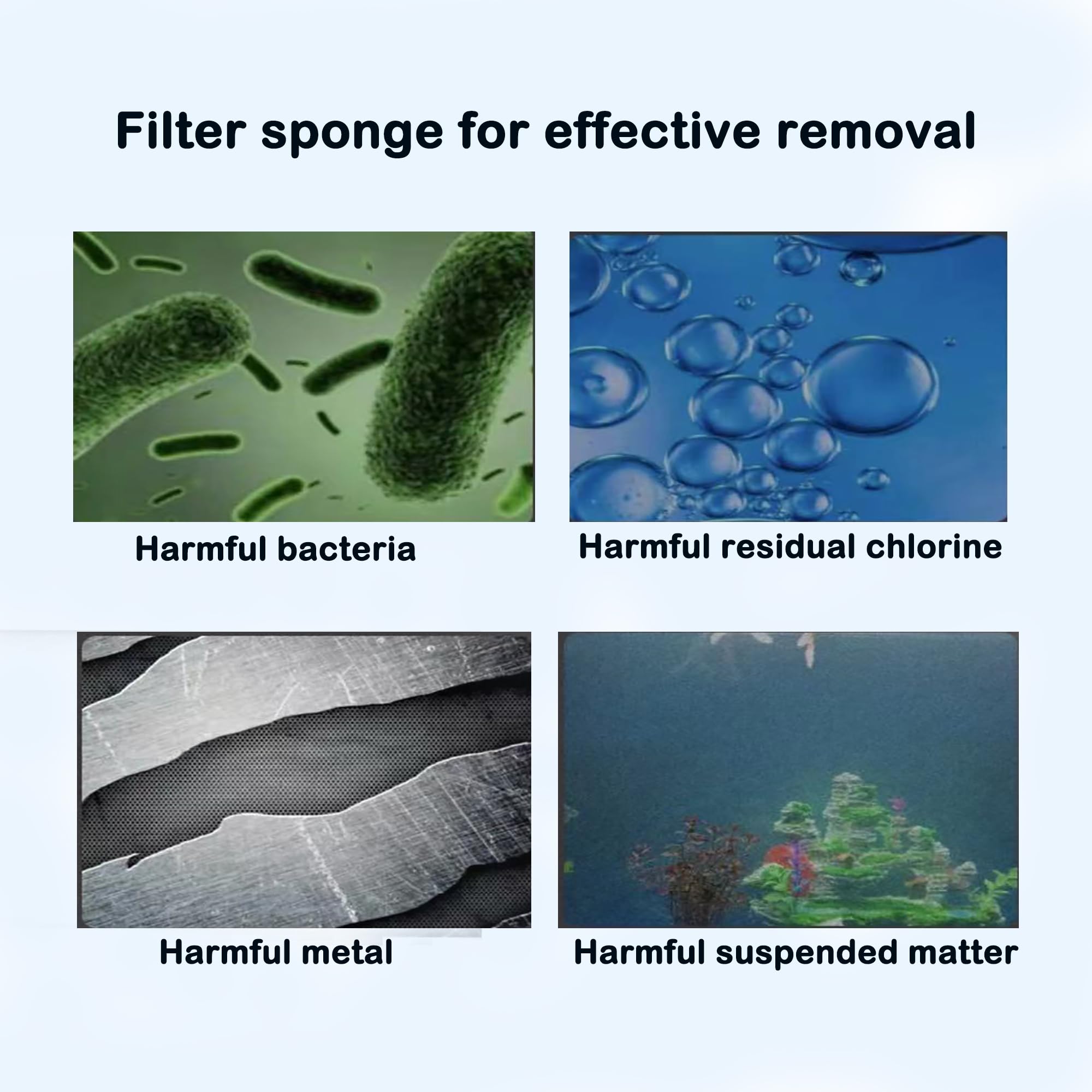 Delapan Lot de 6 filtres en mousse pour systèmes de filtration Aqua Clear 110 500