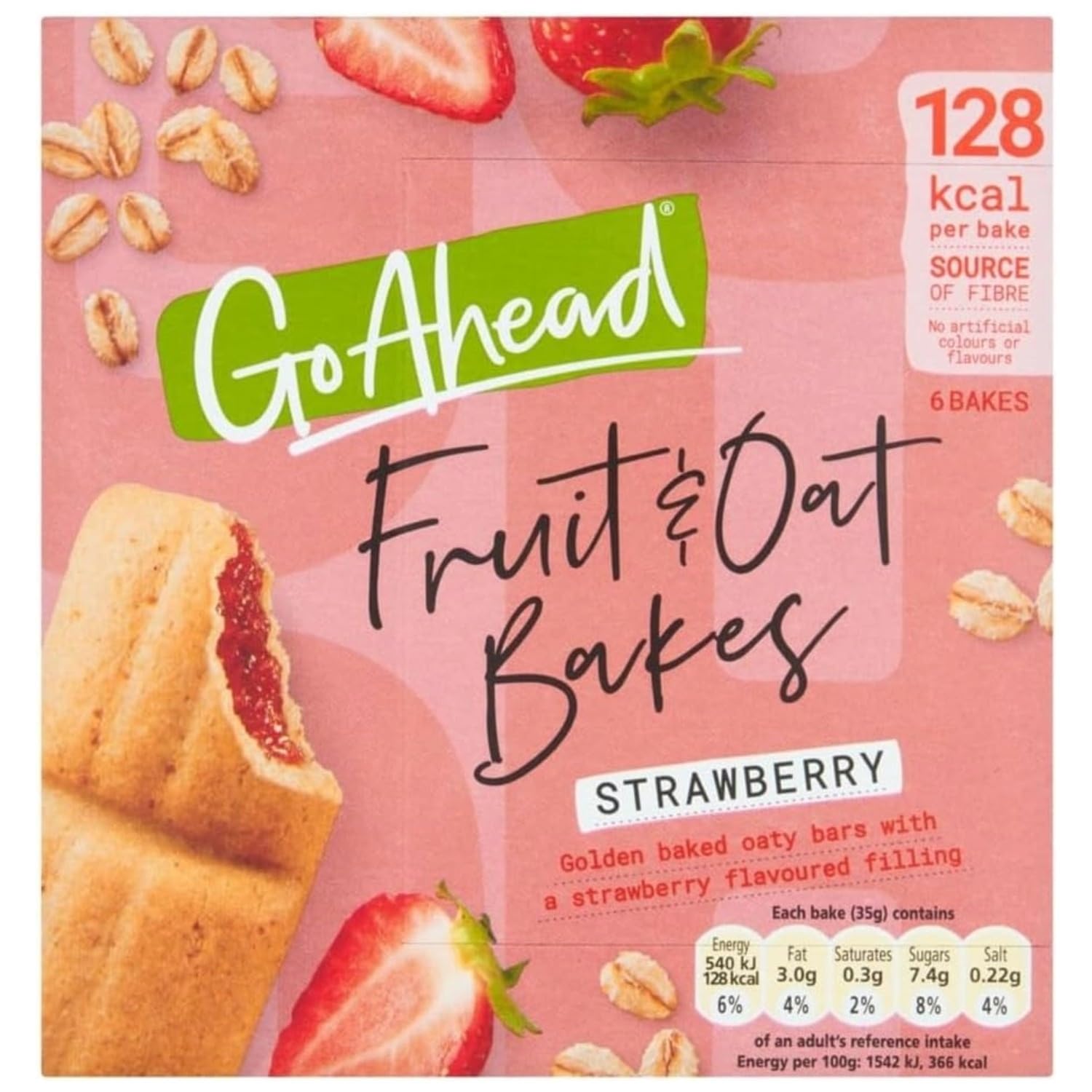 Go Ahead Fruit & Oat Bakes, Strawberry