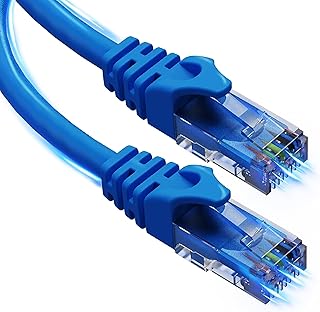 5 CORE Cat 6 Ethernet Cable â€¢ 1.5 ft 10Gbps Network Patch Cord â€¢ High Speed RJ45 Internet LAN Cable w Gold-Plated Connectors â€¢ for Router, Modem, PC, Gaming, PS5, Xbox ET 1.5FT BLU