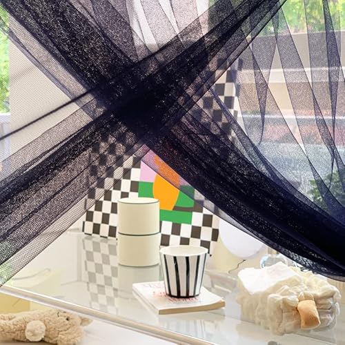 Akiky Bunk Bed Curtains Student Dormitory Mosquito Net 4 Corner Post Bed Canopy For Kid Teens Dustproof Loft Bed Curtains(Navy Blue,Full) #TOP1