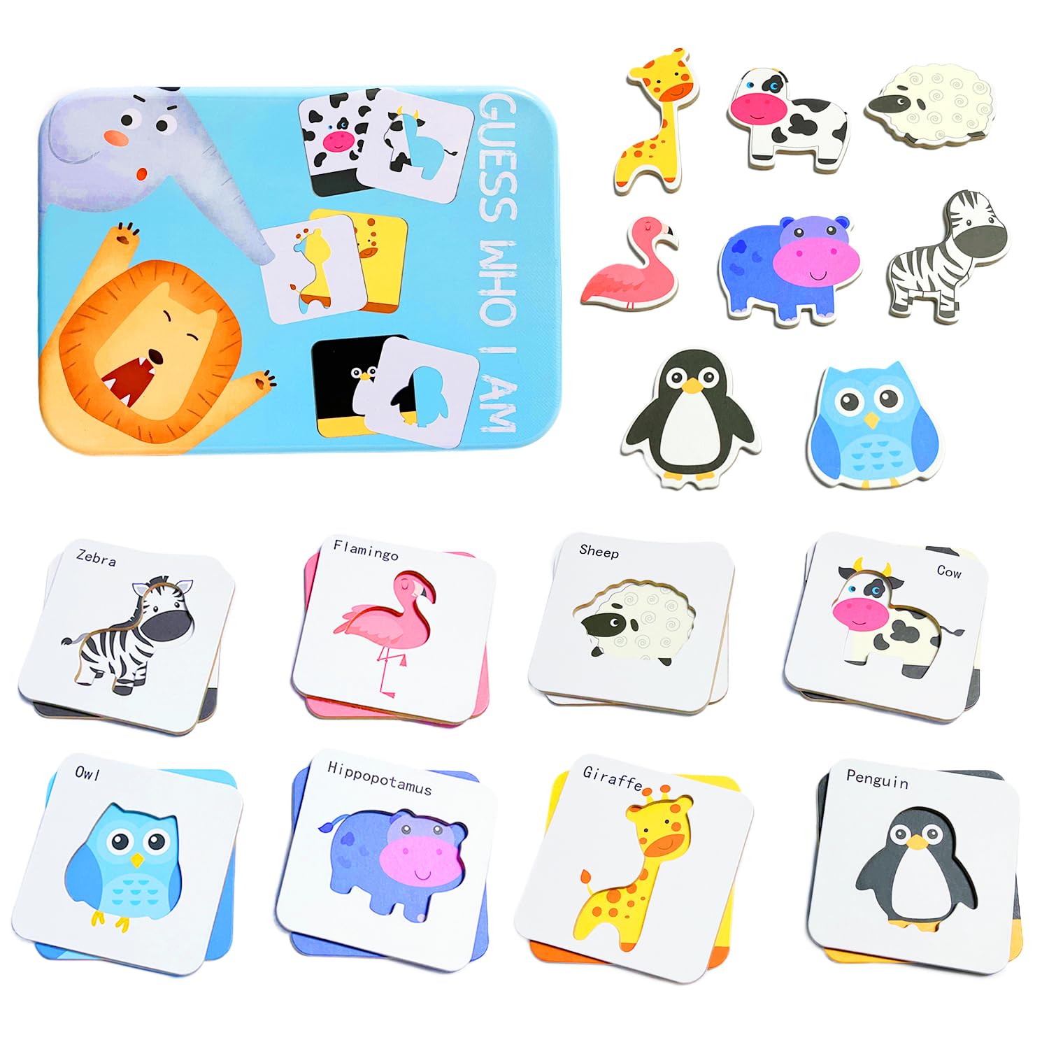 Yeefunjoy Puzzle bambini 1 anno, Gioco di memoria con abbinamenti, Giochi montessori per bambini, Memory Animal Babies, Educativo Giocattoli Regalo per 3 Anni bambino e bambina, Natale o di compleanno