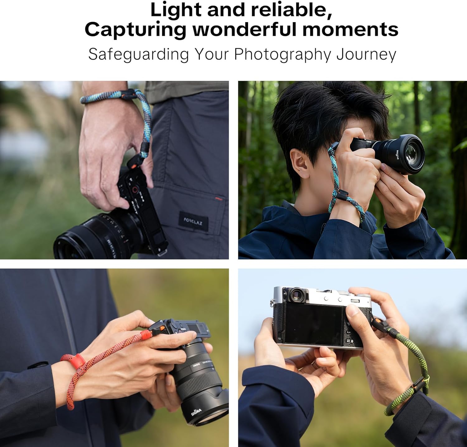 PGYTECH Camera Wrist Strap Slim Outdoor Style, Adjustable Quick Release Anti-Drop Camera Hand Strap for Sony/Nikon/Canon Compact Cameras/Mirrorless/Smartphone/Gopro, 55.1lb Capacity, Blaze Red - Image 7