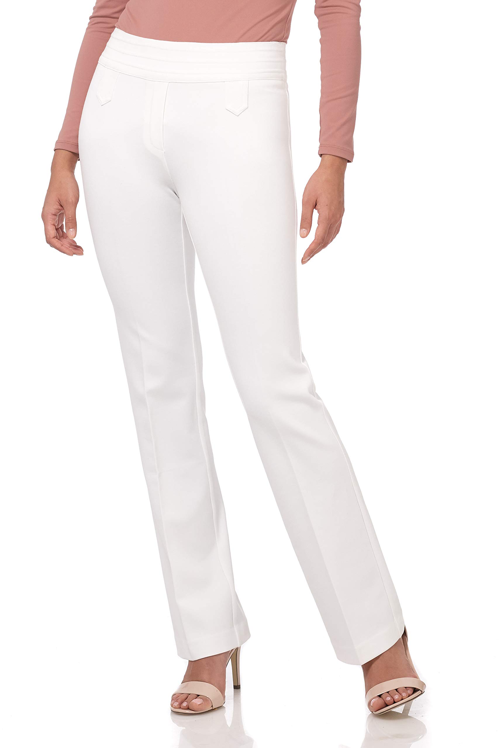 Rekucci Womens Secret Figure Pull-On Knit Bootcut Pant w Tummy Control