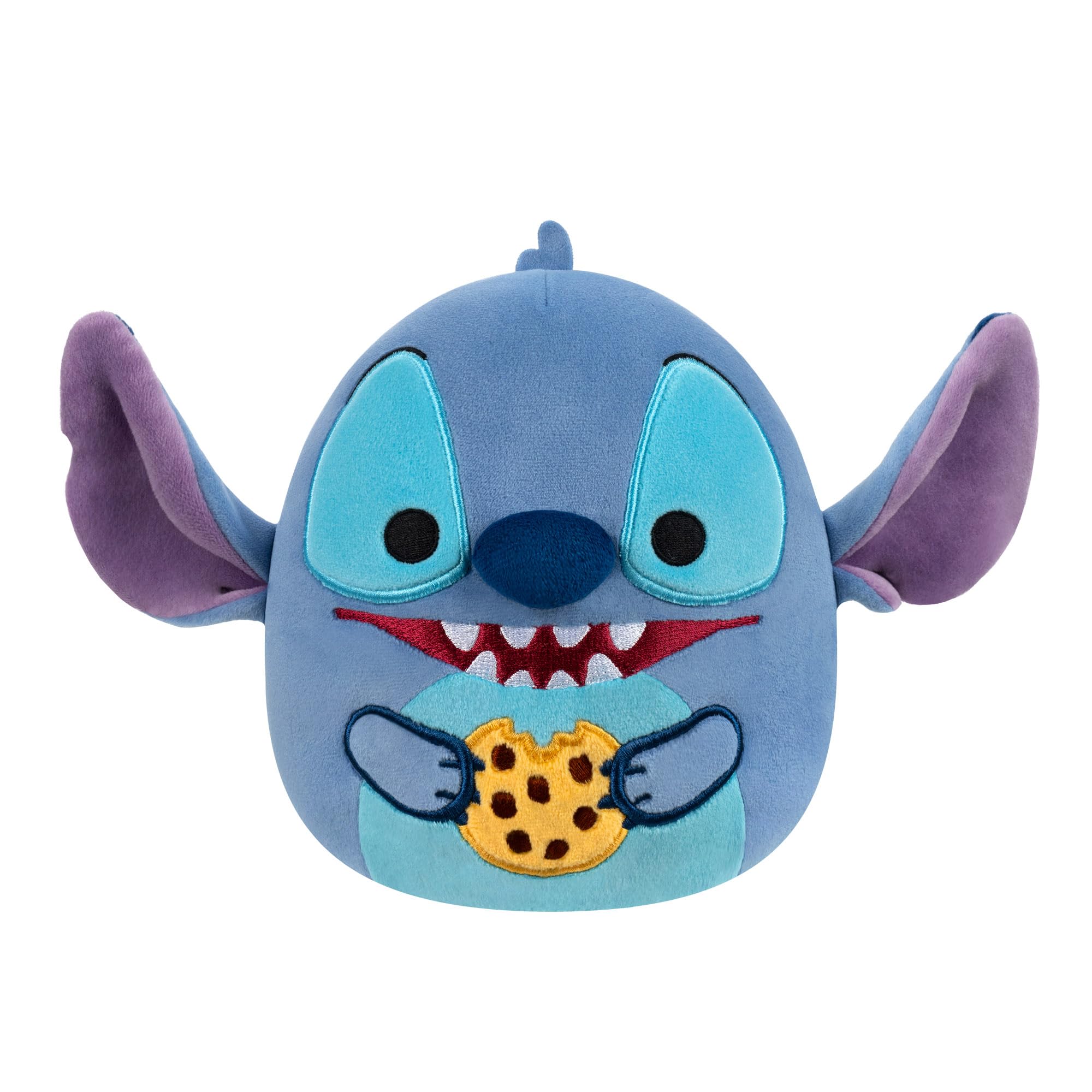 Squishmallows Original 10-Inch Disney Chef Stitch Eating Chocolate Chip Cookie Plush, Multicolor, 10 inches