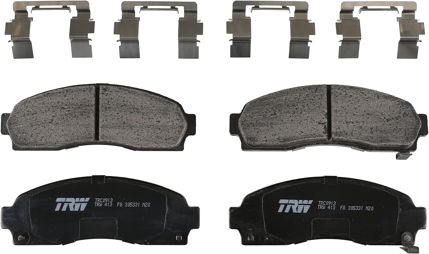 TRW Pro TRC0913 Disc Brake Pad Set For Saturn Vue 2002-2007, Front, And Other Applications