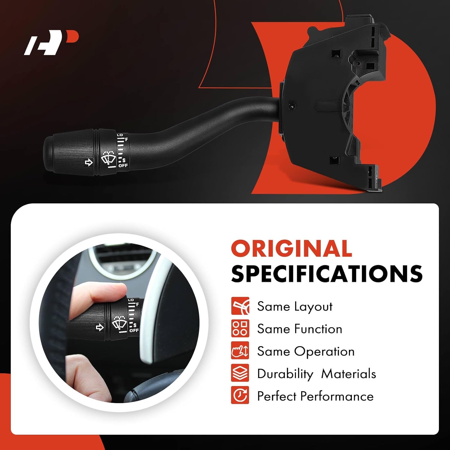 A-Premium Windshield Wiper and Washer Switch Assembly Compatible with Nissan Quest & Mercury Villager, 1999 2000 2001 2002