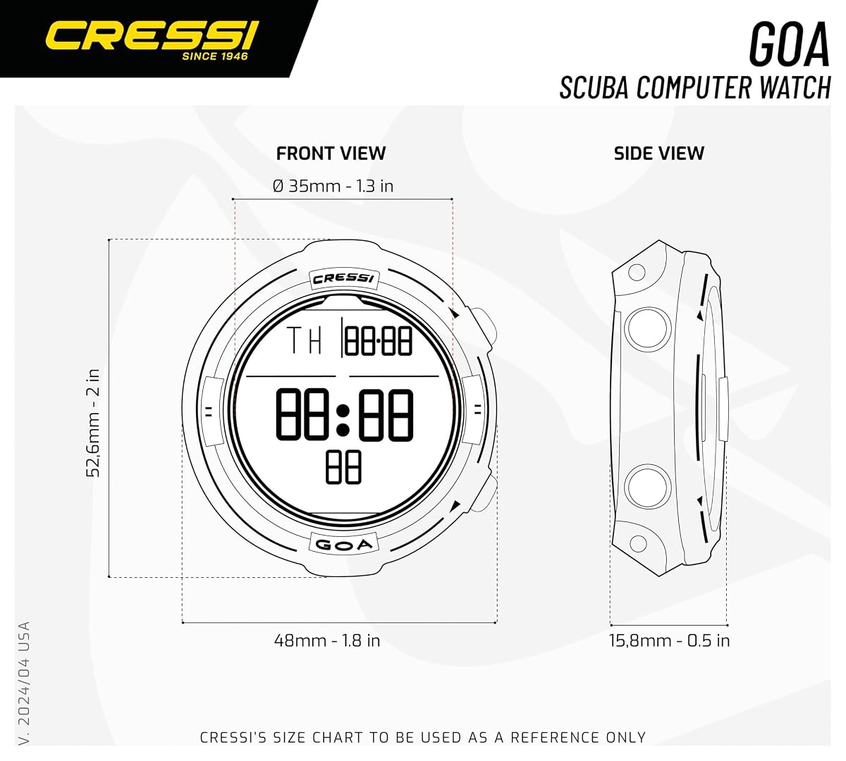 Cressi Goa zegarek do nurkowania/komputer