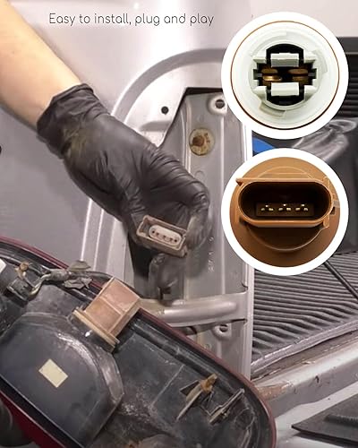 Miniatura 6 de Soporte de lámpara trasera para automóvil con arnés de cable para Ford F-150 2004-2017, conector de señal de luz para reemplazar YF1Z13411CA