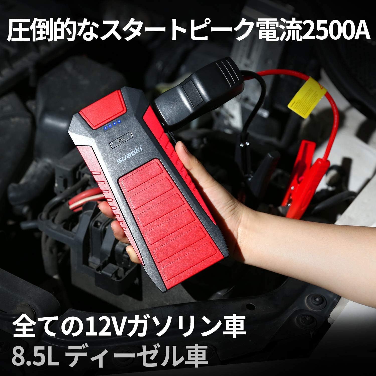 Us限定モデル Suaoki U27 Jump Starter 車バッテリー充電器 ハードケース付 自動車 オートバイ Rspg Spectrum Eu