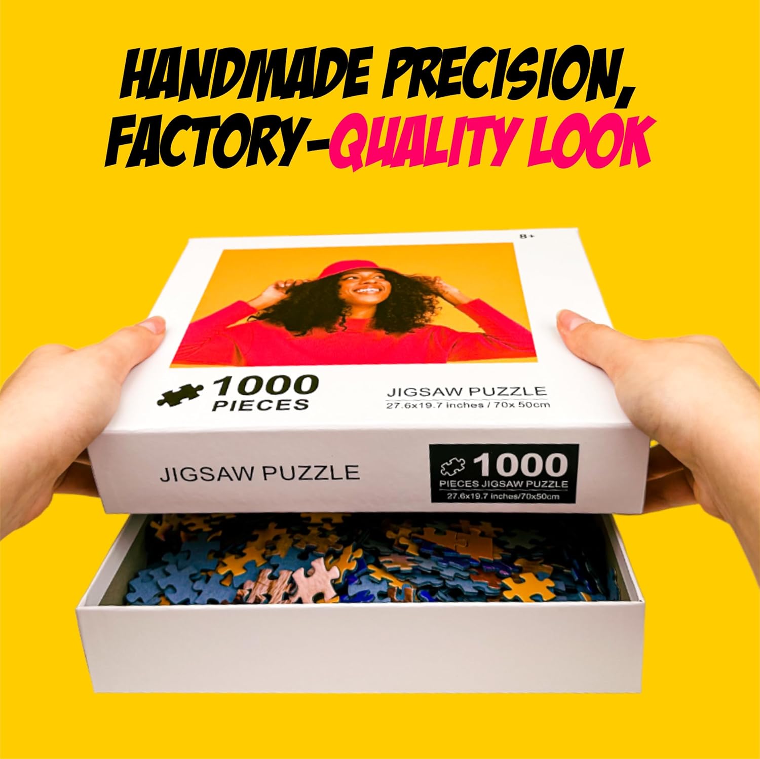 Custom Puzzles from Photos, Customized Puzzles from Photos 1000 Pieces, Picture Puzzle Custom Personalized Jigsaw Puzzle from Photo for Birthday Fathers Day Wedding Anniversary Graduation