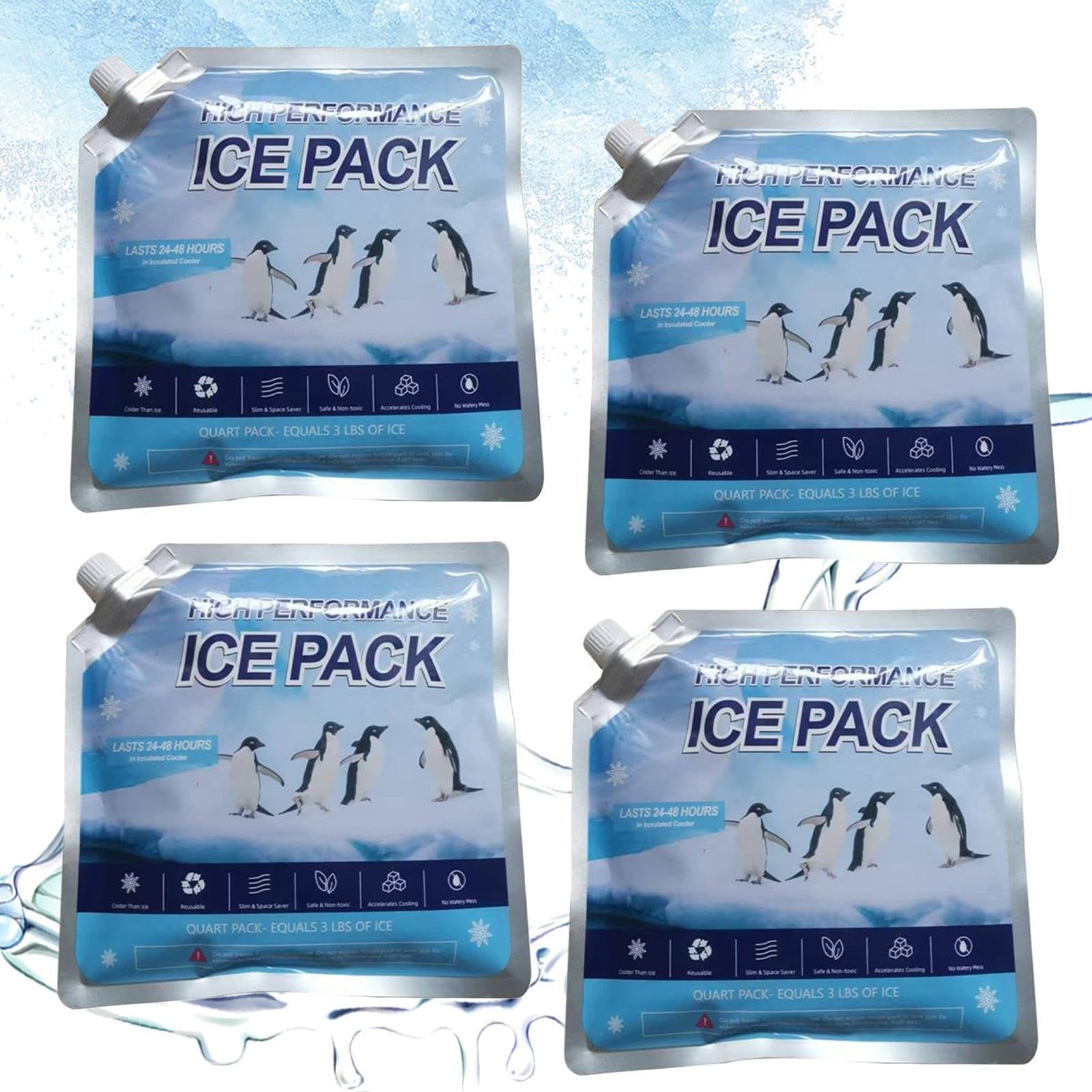 Cooler Ice Packs Foldable Reusable Long-Lasting Portable