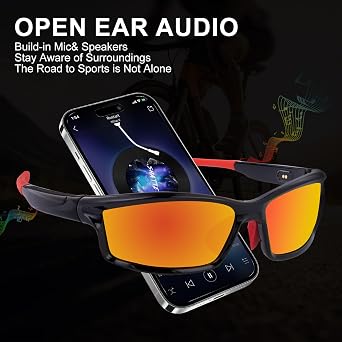 SKYWAY Polarized Sports Sunglasses Smart Bluetooth Wireless Audio UV Protection for Outdoor Sports Glasses Unisex Design