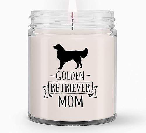 Velas Golden Retriever para mamá, regalos para mujer, regalos para ella, esposa, novia, regalos de cumpleaños para mujeres, mamá, mejor amiga,