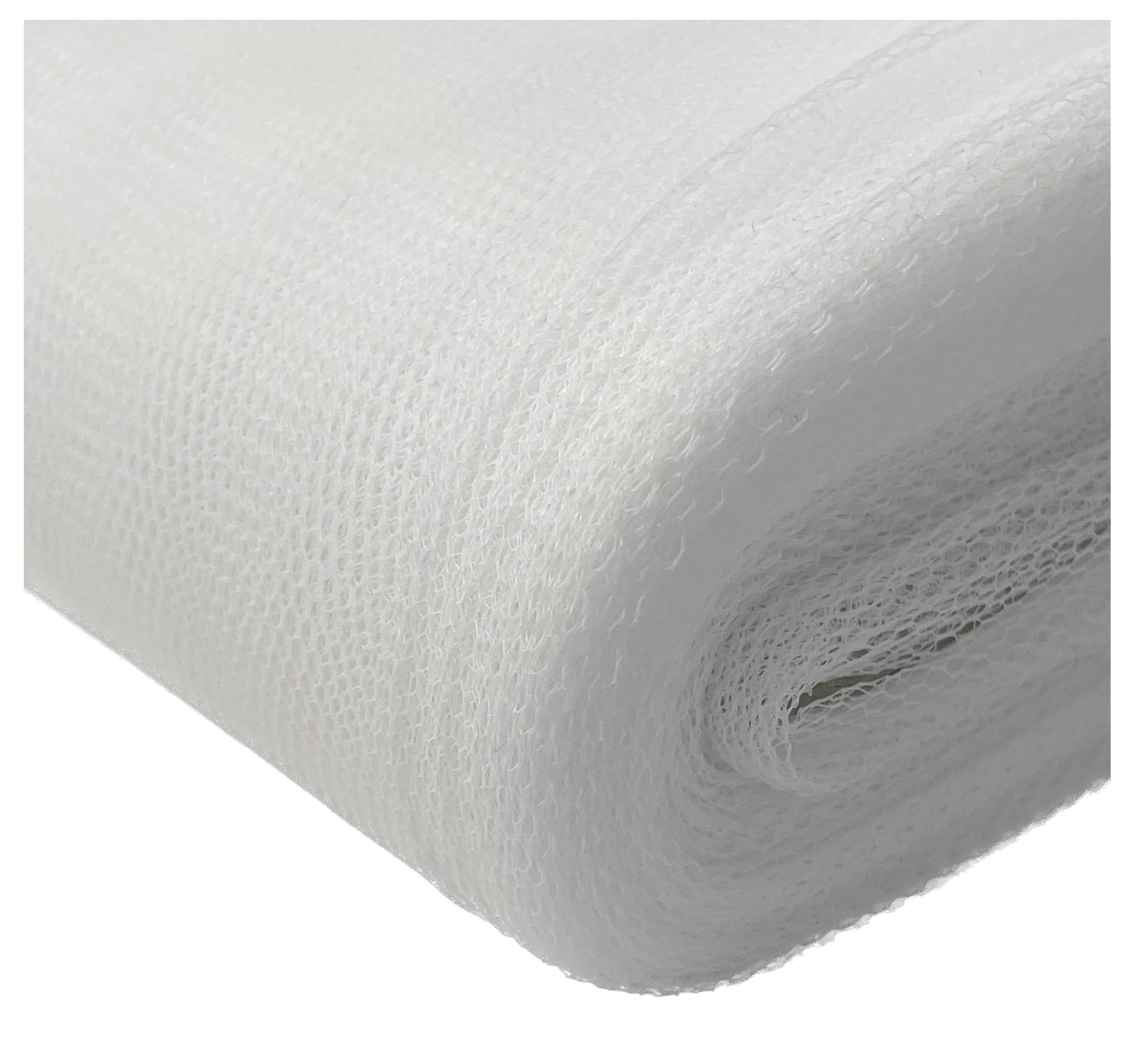 White Dress Net Fabric 100% Polyester Flare Free Tutu Tulle Mesh Veil Bridal Material (Sample)