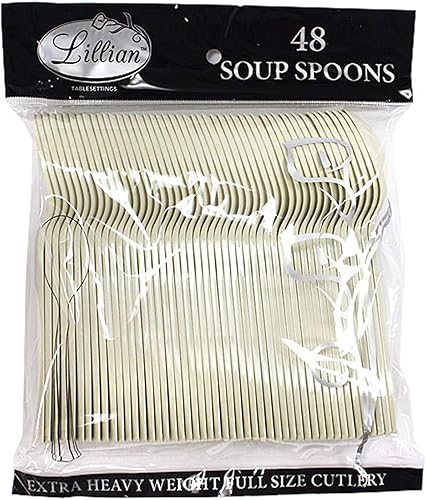 Miniatura 2 de Lillian tablesettings 48 cubiertos de plástico., Cuchara para sopa, Sahara
