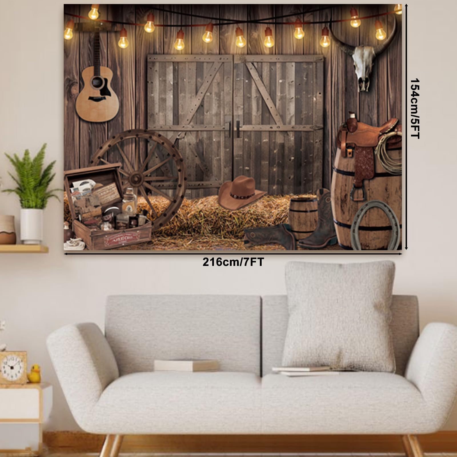 Country Rodeo Rustic Background 8x6ft Western Backdrop Wild West Rodeo Background For Photoshoot Rustic