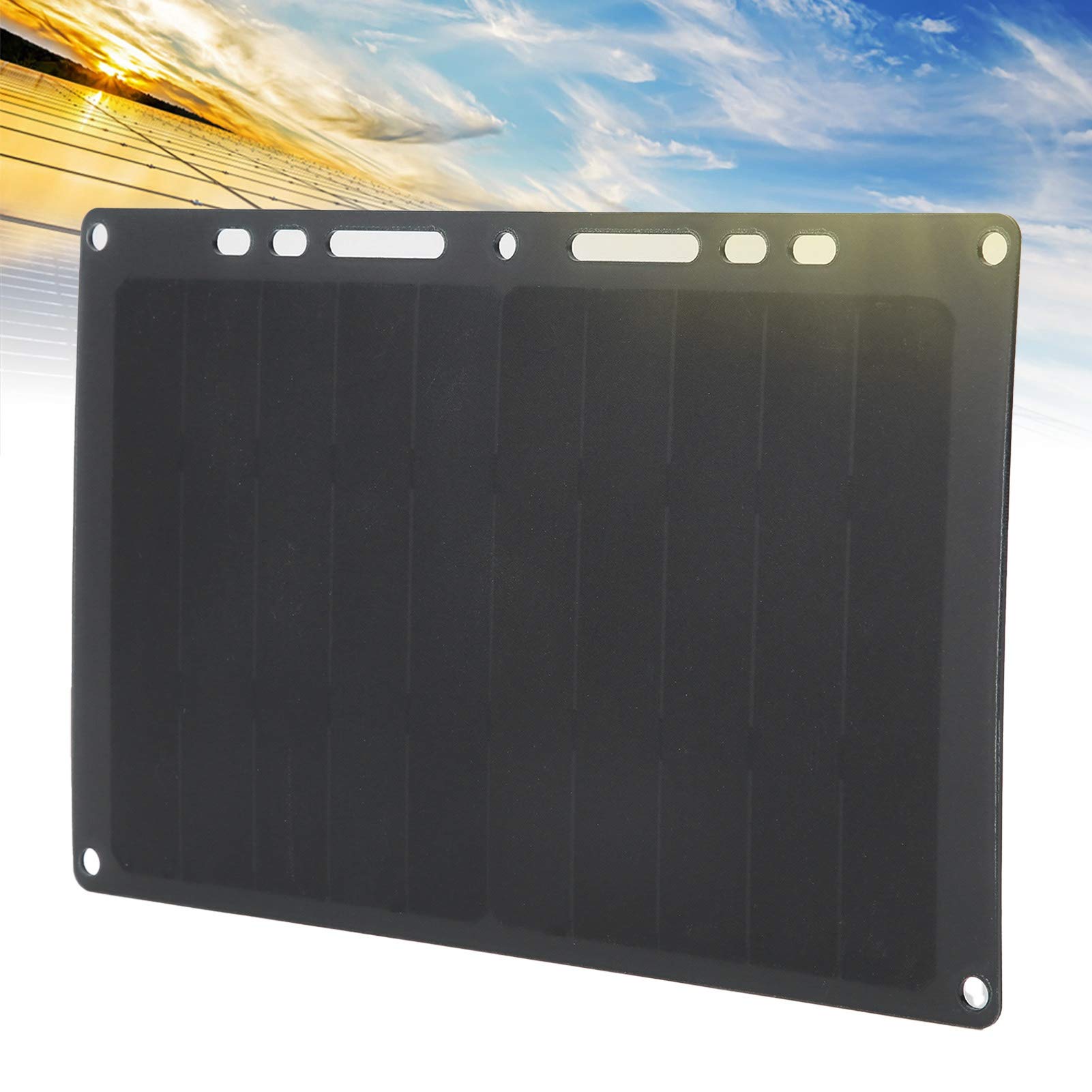 Mini Panneau Solaire Kit de Panneau Solaire Monocristallin Chargeur USB Portable Charge de Téléphone Chargeur Solaire étanche IP65 6V 10W 1700mAh pour Vélos Téléphones Portables