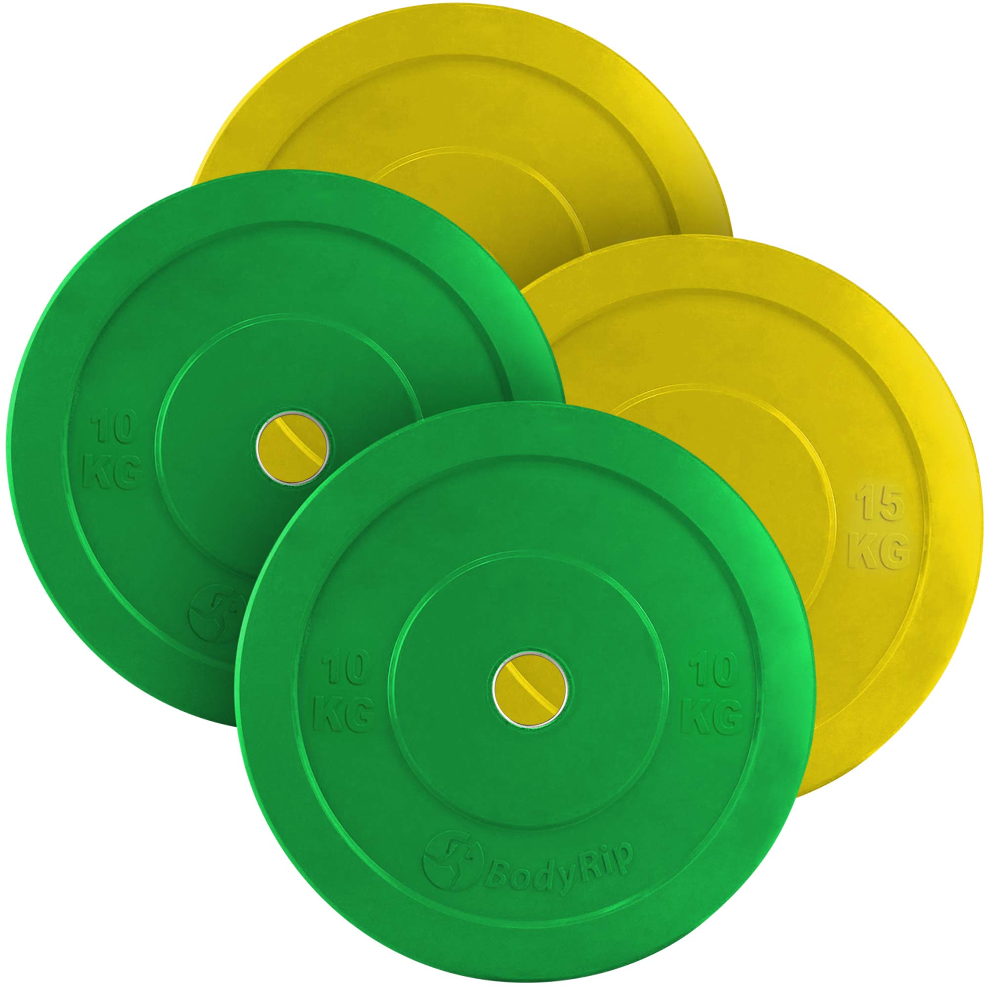 Buy BodyRip 2" Olympic Bumper Weight Plates Bench Press, Squats