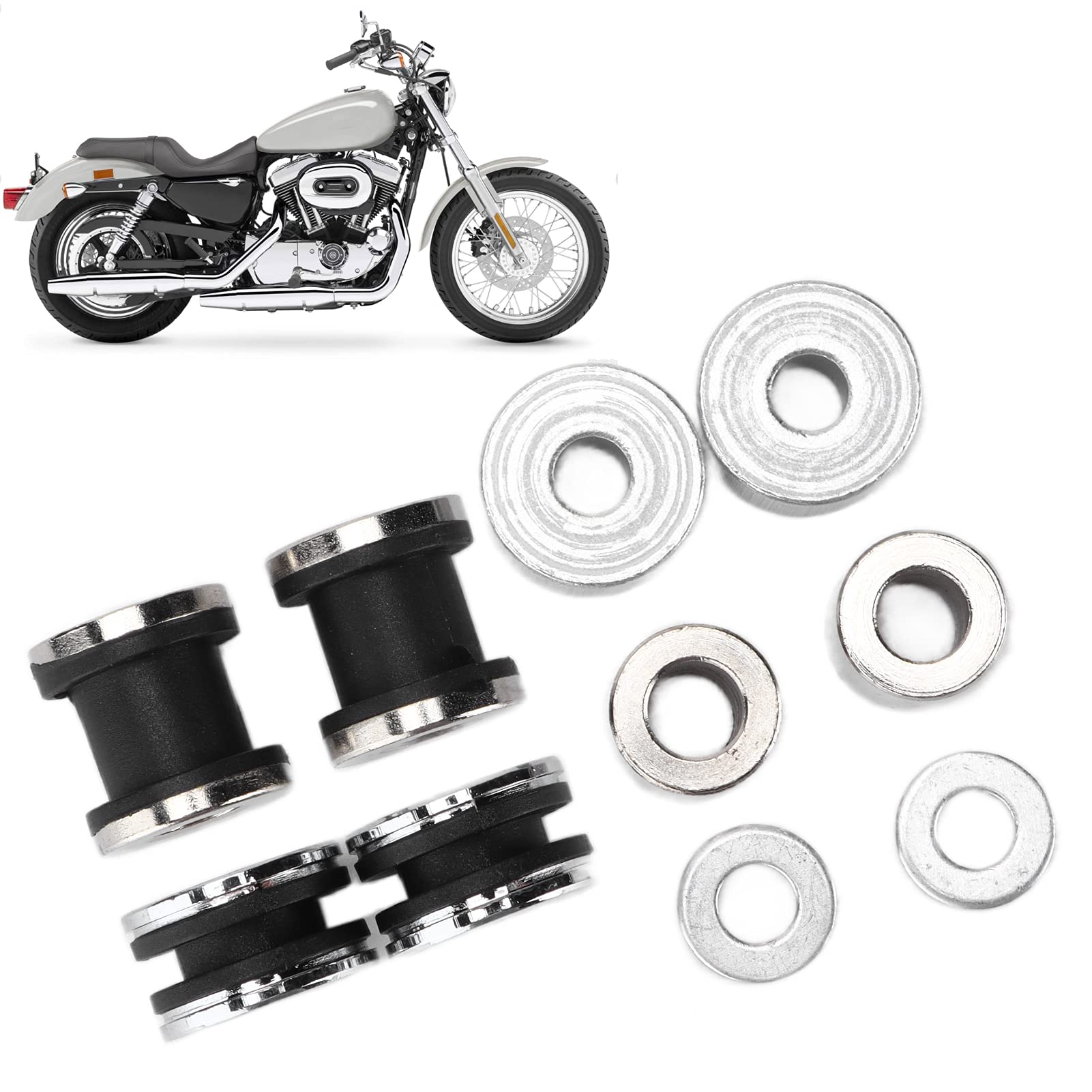 Sissy Bar Amarrage à dégagement rapide, antirouille Durable Installation facile Sissy Bar Kit de matériel d'amarrage détachable pour moto