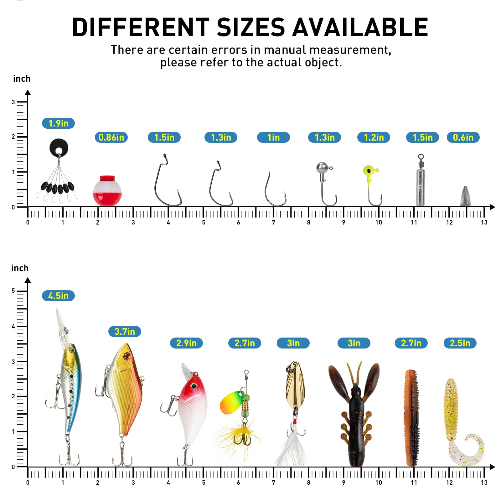 THKFISH Kit de señuelos de pesca, caja de aparejos de 153 piezas con aparejos incluidos señuelos spinning mar, cucharillas pesca, pesca accesorios de trucha de lubina