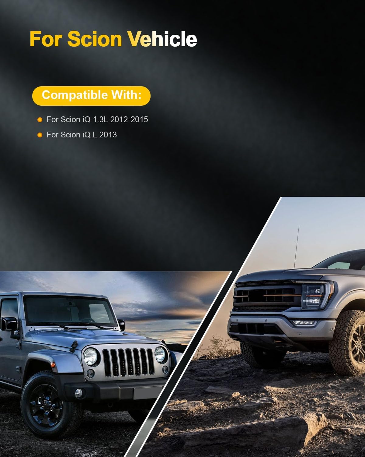 OCPTY Ignition Coils Compatible 2012-2015 for Scion iQ 1.3L/L4,2013 for Scion iQ 4-Pins Coil Packs Replacement: UF663 4 Ignition Coils with 4 Iridium Spark Plugs PCS