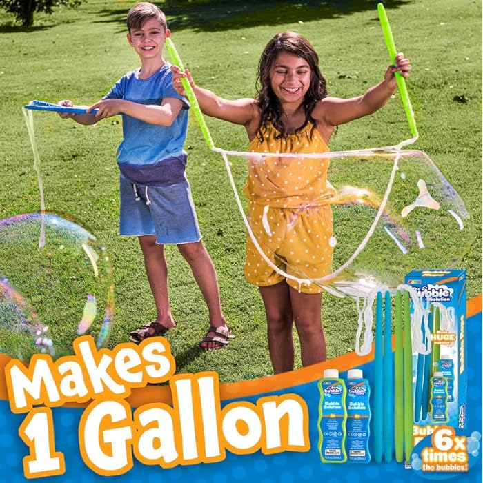 Buy 2 giant bubble wands make 1 gallon total with 2 concentrated