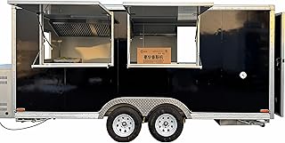 Commercial Mobile Food Truck - Fully Equipped Customized Kitchen with Coffee Bar, Pizza Oven & Freezer | Food Trailer for Sale