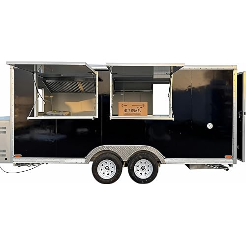Commercial Mobile Food Truck - Fully Equipped Customized Kitchen with Coffee Bar, Pizza Oven & Freezer | Food Trailer for Sale