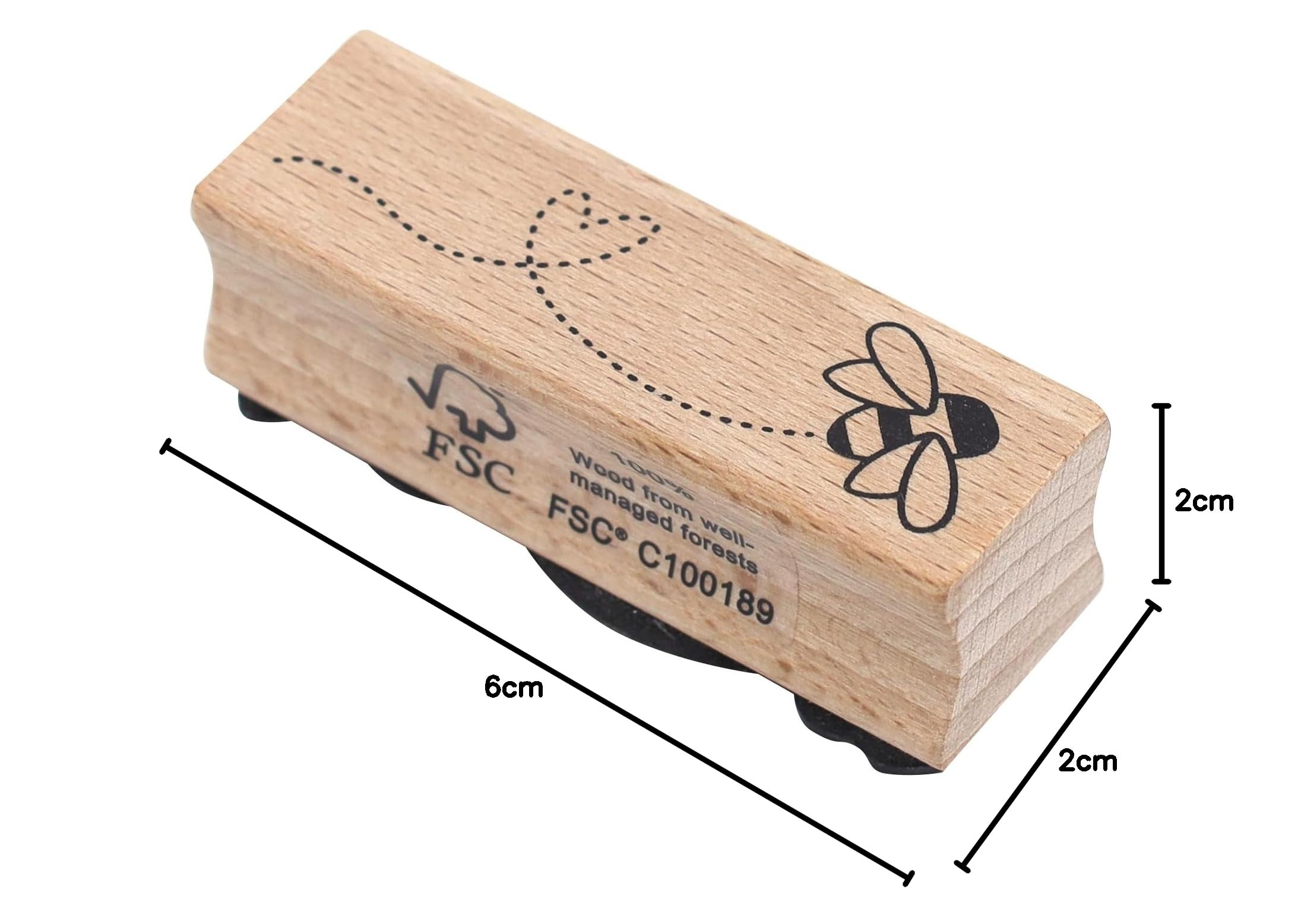 Timbro in Legno Ape 20 x 60 mm Artoz per Biglietti Fai da Te