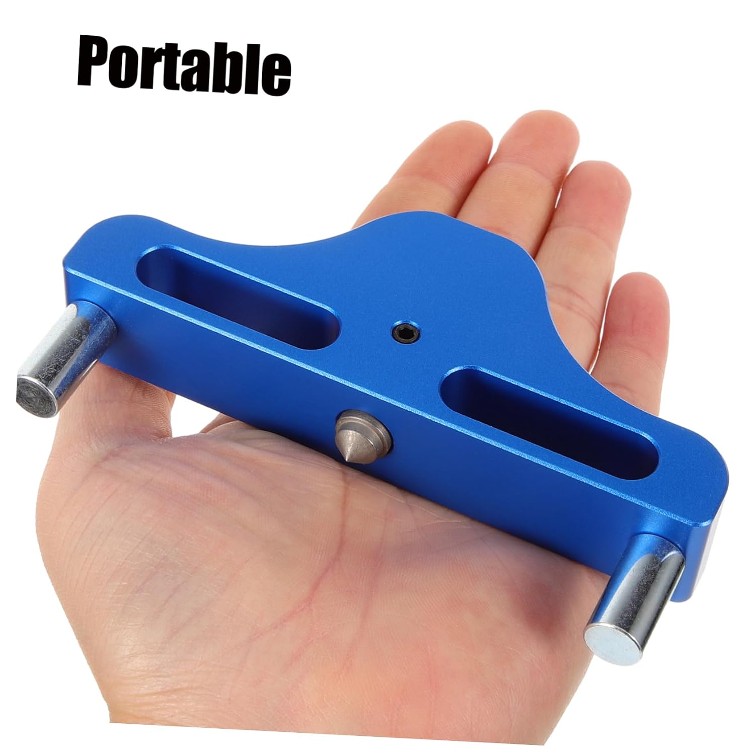 HOMSFOU Hand Tool for Woodworking Marker Tool Aluminum Alloy Scribe Center Marking Knife Random Color