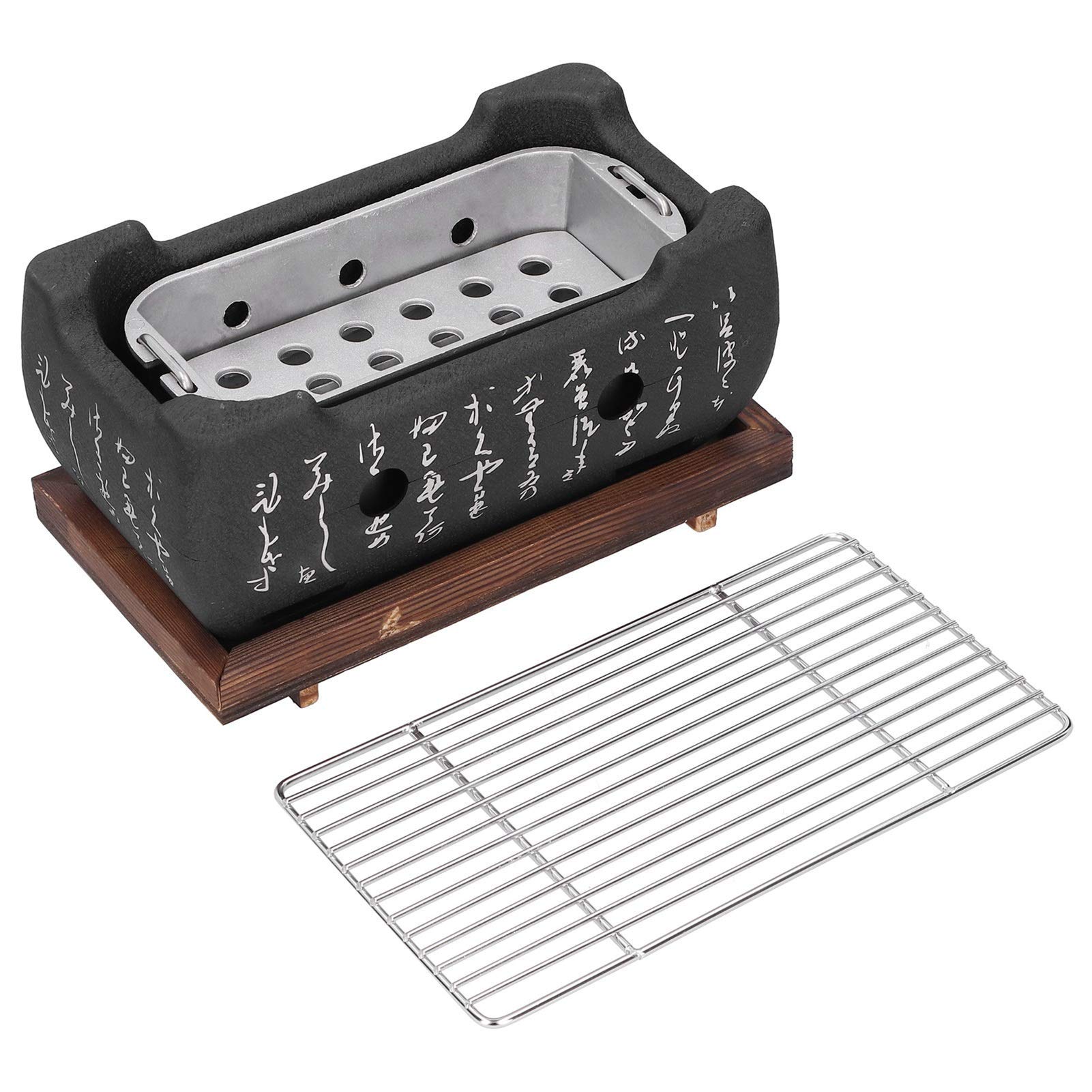 Barbecue Giapponese Grill Forno Da Interno Portatile Da Tavolo - Griglia a Carbone Per Uso Domestico - Stufa a Carbone in Lega Di Alluminio Per Cibo