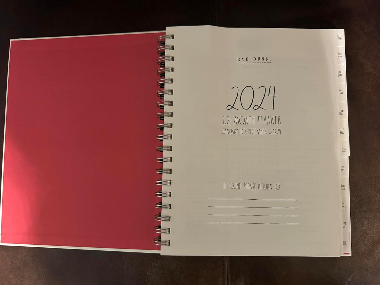 Rae Dunn ORGANIZED CHAOS 12 Month Planner 2022 - Calender Notebook January to December 2022
